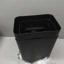 2-Pack Small Plastic Trash Can Wastebasket, 3 Gallon Black Slim Rectangular Garbage Container Bin for Bathroom, Office, Kitchen