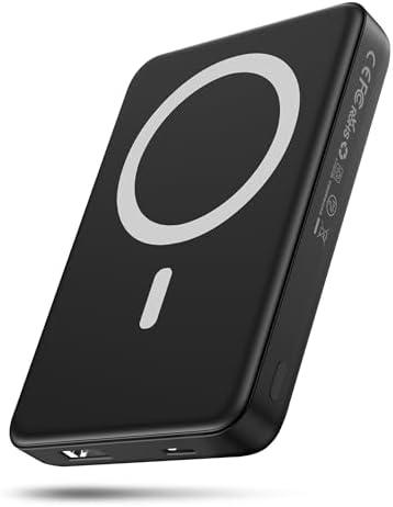 for Magsafe Battery Pack, 10000mAh Magnetic Portable Charger with USB C Cable 20W PD Fast Charging, Slim & Lightweight Wireless Power Bank for iPhone 16/15/14/13/12 Series