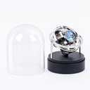 Gu Yu Ultra Quiet Watch Winder Under 18dB, 4 Modes & 6 Directions, for Automatic Watches Rolex/Omega, Anti-Magnetic Motor with Glass Display Case (Silver)