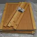 Smiry Bamboo Shoe Rack, 2 Tier Shoe Organizer for Entryway & Closet, Stackable Free Standing Storage Shelf for Shoes, Bags & Plants, Natural