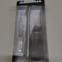 Tweezerman Eyebrow Razor and Mini Tweezer Set with 3 Replacement Blades and Safety Cap (Stainless Steel)