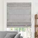 CHICOLOGY Roman Shades for Windows , Window Treatments , Roman Shades , Roman Window Shades , Room Darkening Shades , Window Shades , 31"W X 64"H , Belgian Denim (Privacy & Light Filtering)