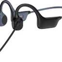 Bone Conduction Headphones with Mic-Callink, Trucker Bluetooth 5.4 Headset with Noise-Canceling Boom Microphone/Mute Function/Dual Connect, Open Ear Headphones for Work Driving MeetingBlack