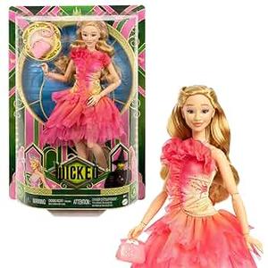 Mattel Universal Wicked Glinda Fashion Doll & with Poseability & Removable
