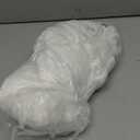 Cooling Contour Pillow for Side and Back Hot Sleepers Curved Memory Foam Pillow for Neck and Shoulder Pain Relief - Adjustable Shredded Memory Foam with Washable Cover, White Standard Size (White Bubble Crescent)