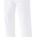 Janmid Men's Linen Pants Casual Elastic Waist Drawstring Yoga Beach Trousers (White)