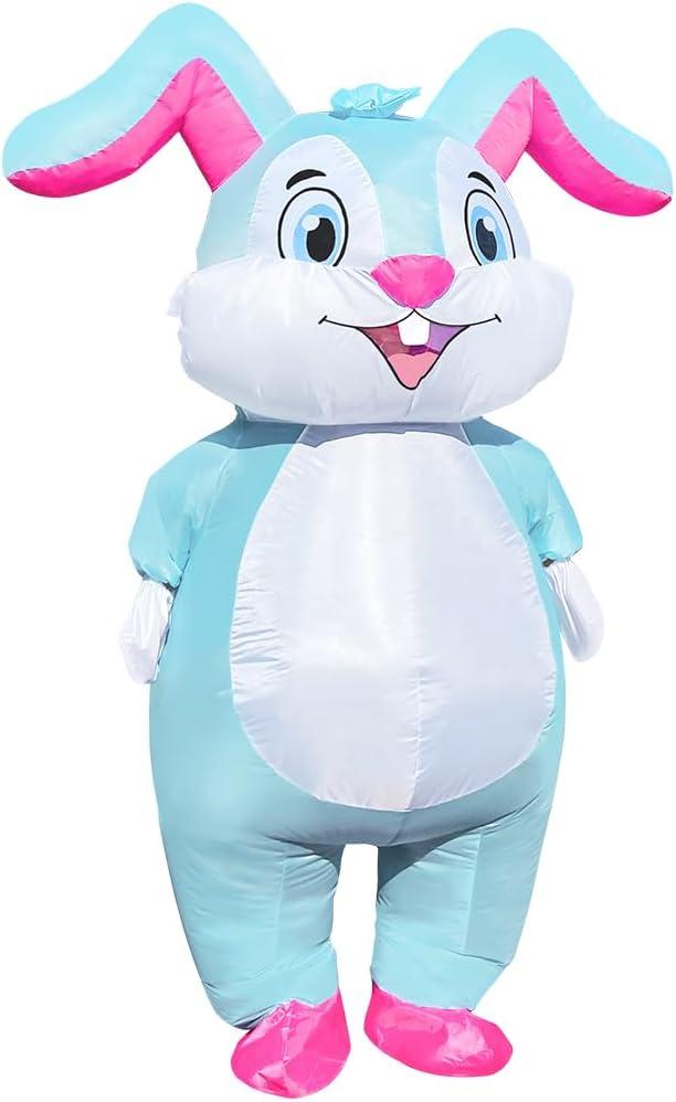Bunny Inflatable Costume Easter Bunny Costume Adult Rabbit Blow Up Suit Inflatable Rabbit Costume for Adults