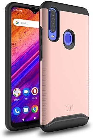 TUDIA DualShield Designed for BLU G91 Pro Case, [Merge] Shockproof Military Grade Heavy Duty Dual Layer Tough Slim Hard Protective Case Cover (Rose Gold)