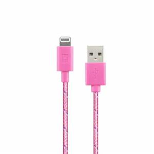 CellCandy Lightning 10 Ft Braided Cable Pink