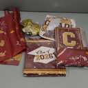 Graduation Decorations Class of 2026 Maroon and Gold Graduation Decorations with Congrats Grad Banner,Backdrop,Porch Sign,Balloons,Hanging Swirls,Honeycomb Centerpieces,Box for Graduation Party Decor