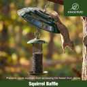 Kingsyard 11.5" Metal Weather Protective Dome, Hanging Squirrel Baffle for Outdoor Bird Feeders, Heavy-Duty Rain Guard Cover, Chew-Proof & Rustproof, Green