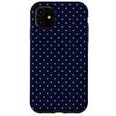 Boho Tiny Polka Dot Rockabilly Cute Navy Blue Polkadot Case for iPhone 11