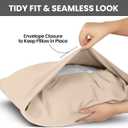 Utopia Bedding Queen Pillow Cases - 2 Pack - Envelope Closure - Soft Brushed Microfiber Fabric - Shrinkage and Fade Resistant Pillow Covers Queen Size 20 X 30 Inches (Queen, Beige)