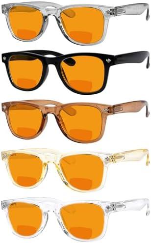 Eyekepper Multipack Orange tinted Blue Light Blocking Reading Glasses for Women Men Readers Computer Eyeglasses,5 pack Eyekepper Multipack Orange tinted Blue Light Blocking Reading Glasses for Women Men Readers Computer Eyeglasses,5 pack