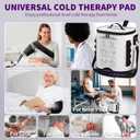 Cold Therapy Machine with Programmable Timer, Portable Ice Machine for Knee After Surgery, Knee Replacement Recovery System, Cryotherapy Pain Relief w/Compression Pad