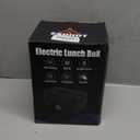 Heated Lunch Box,120W Electric Lunch Box for Adults with 1.5L 304 Stainless Steel Container, 12V/24V/110V Lonchera Elctrica Porttil for Travel,Work,Car,Truck (Pure Black, 1.5L x 4)