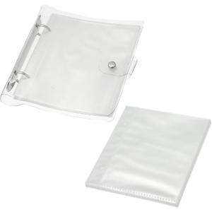 PATIKIL 2.5x3.5" Clear Loose-Leaf Photo Album Plastic Transparent Picture Album with 100 Pockets and 50 Replacement Refill Sleeves for Photo Picture Postcard, Transparent