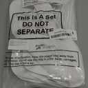 Toulite 20 Pcs White Bibs for Baby Washable Reusable Waterproof Cotton Feeder Bibs with Double Sided Design for Baby Shower Activity and Gifts