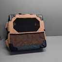 JOYTUTUS Collapsible Dog Crate, 20 Inch Portable Pet Crate for Car, Travel Foldable pet Crate for Puppy/Small Dog 18 lbs, Soft Cat Carrier Fit for Indoor & Outdoor/Car Back Seat/Trunk (Orange) (Pink)