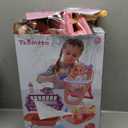 Tsomtto Baby Care Dolls Toys Set with 11" Baby Doll, Cradle Crib & Rocking Horse, Bathtub, High Chair Feeding Accessories, Toddlers Doll Toy Pretend Play for Age 3 4 5 6+ Years Old Girls Kids