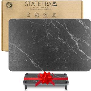 Stone Bath Mat 15.3X23.6 Diatomaceoust Quick Dry Bath Mat Stone,