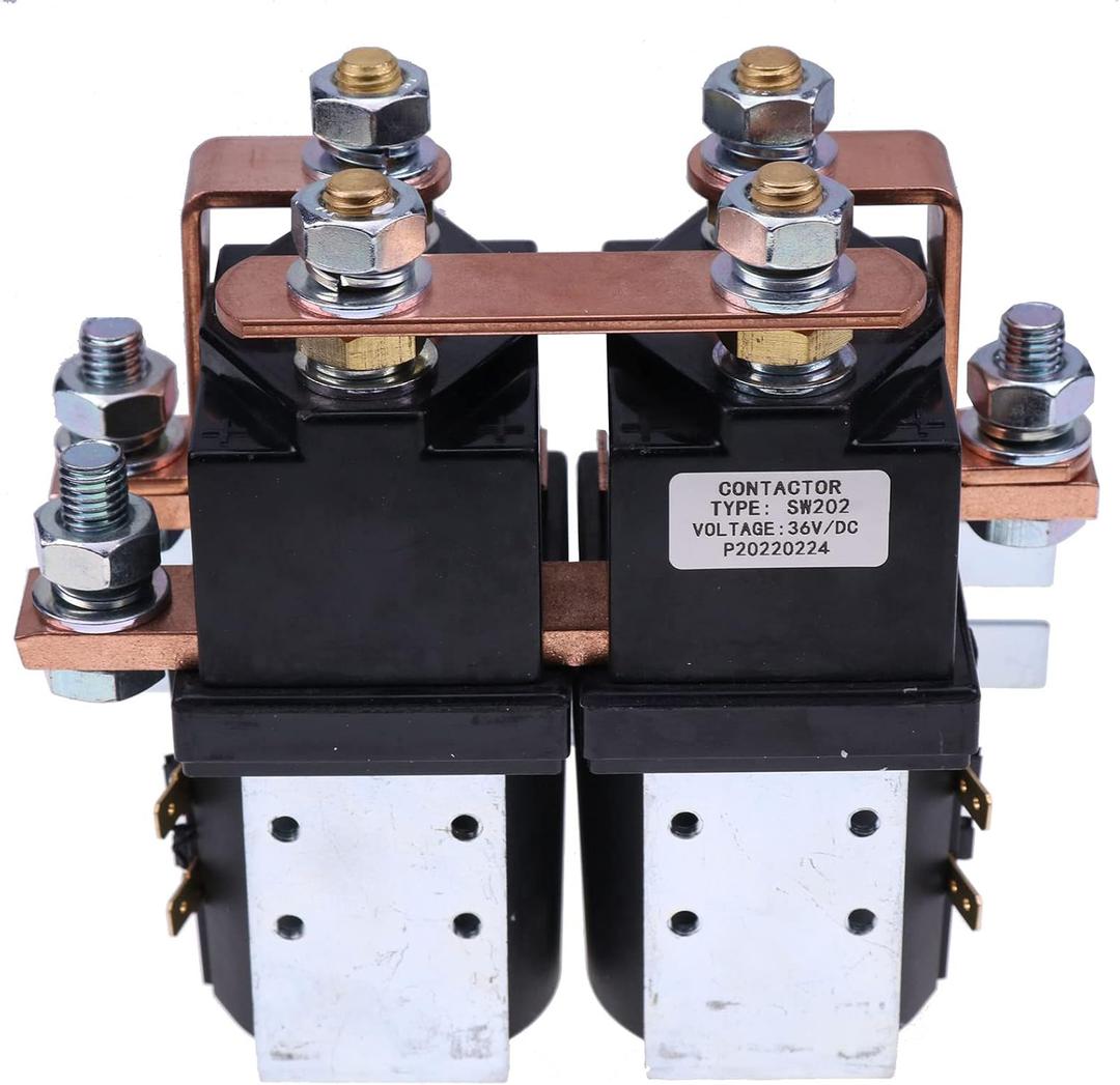 Solarhome New SW202 Solenoid Reversing Contactor Compatible with Albright Electric 36V 400A Albright 72V 80V Coil 400A Reversing Contactor Golf Cart Electric Vehicle Material Handling