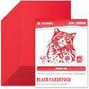 Red Cardstock 8.5 x 11 Inch, 30 Sheet Card Stock, 92lb/250gsm Thick Cover Stock, Heavyweight Printer Paper for Invitations, Scrapbooking, Crafts, DIY Projects, Drawing & Decorations