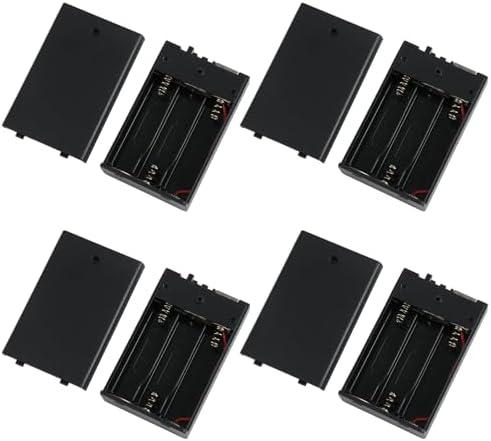 (8 PCS) Portable USB Battery Pack for 5V LED Neon Signs – Battery Operated Power Supply Converter for Plug-in 5V LED Lights, Ideal for Indoor & Outdoor Use (Black), AA 1,5V