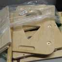 4-in-1 Toddler Kitchen Step Stool, Foldable Learning Standing Tower with Blackboard, Wooden Kitchen Stool Helper for Kids, 1-3 Year Old Boy Girl Gifts