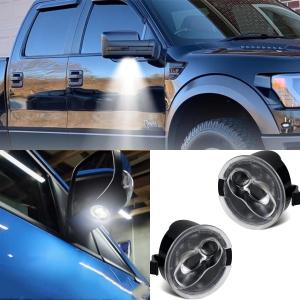 LED Side Mirror Puddle Light Compatible with Ford F150 Expedition Explorer Edge Flex Fusion Taurus X Lincoln Mercury Bright White