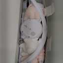 The Peanutshell Crib Mobile for Girls - Soft Pink Musical Baby Crib Mobile with 12 Lullabies, Cute Elephant Baby Pink Elephant Nursery Decor