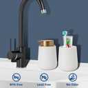 2 x Soap Foaming Dispenser Ceramic with Easy-to-Press Pump Hand Foam Dispenser for Shampoo Bathroom Kitchen 12 oz 2pcs