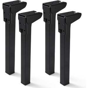 4 Pcs Self Locking Folding Table Legs, 6", 8", 10", 12" Foldable Table Legs for Camping Tables Furniture DIY (11.8 inches / 30 cm)