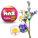 Zuru Max Floral Set for Kids - Bundle with Buildable Daisy, Iris, Perscicaria, and Lavender Flower Bricks Plus Tattoos 243 PCS