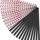 Magnetic Strips with Strong Adhesive Backing (22 Pack, 12" x 0.5") Flexible Magnetic Tape Heavy Duty, Flat Rubber Magnet Tape Strip for DIY Crafts, Art Projects, Photo, Tool Storage