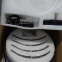 Kunlinzhu 11.8" Black Hanging Pendant Light Fixtures,3 Light Small Drum Glass Dining Room Light Fixtures Over Table with Chain,Chandelier for Foyer,Kitchen Island,Dining Room,Bedroom,Breakfast Nook