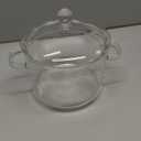 TOPZEA Glass Saucepan with Cover, 2L/ 67oz Heat-resistant Clear Glass Simmer Pots Cookware, Stovetop Cooking Pot and Pan with Lid & Handle Safe for Pasta Noodle, Soup, Milk, Salad, Christmas Potpourri