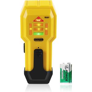 Stud Finder Wall Scanner Wood and Metal Detector Sensor for 3/4 inch Thickness Wall (ST102(Come with Battery)) (Yellow)