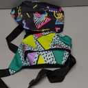 Sotiff 2 Pcs 80s 90s Fanny Pack Retro Waist Packs for Men Women Adjustable Casual Waist Bag Neon Cute Vintage Hiking Belt Bags for Travel Party Festival Hiking(Classic Style)