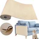 Cat Scratching Climbing Carpet Mat, Adhesive Trimmable Cat Scratcher Furniture Protector, Cat Post Covered Pad Replacement for DIY Cat Tree Shelf Steps Couch Corner Wall (Khaki, 39.3x15.8Inch)