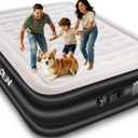 16 inch Colchon Portable Queen Air Mattress with Built-in Pump