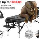 CLORIS 84" Professional Massage Table Portable 3 Folding Lightweight Facial Salon Spa Tattoo Bed Height Adjustable with Carrying Bag & Aluminium Leg Hold Up to 1100LBS