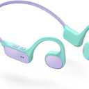 iClever Kids Headphones, Bluetooth 5.4 Air Conduction Open Ear Headphones, Safe Volume 74&85 dBA, Clear Audio, 360 Bending, Ultra-Light Comfortable Kids Wireless Headphones for iPad/Travel/Sports