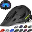Mountain Bike Helmet for Adults & Youth Lightweight Impact-Resistant with Adjustable Dial & Removable Visor Unisex Helmet for Mountain Biking Bicycle Clcying Medium: 21.7"-23.3" (55-59cm)