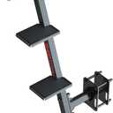 Heavy-Duty Side-Mount Boat Trailer Steps with Handrail  500LB Capacity, Steel Anti-Slip Steps, Compatible with 2"-4" W x 3"-5" H Trailer Tongues, All-Steel Powder Coated (4 Steps)