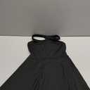 Haloumoning Girls Sleeveless Tennis Dress Kids Racerback Golf Dress School Sports Dresses Outfit with Shorts Pockets (9-10 Years, Black)