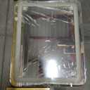 Gold Vanity Mirror with Lights - Smart Touch Dimming, 3-Color Lighting, 360 Rotatable Desktop Makeup Mirror for Desk, 22"x17"