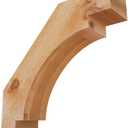 Ekena Millwork BRC04X16X16MRC00RWR 4"W x 16"D x 16"H Merced Rough Sawn Knee Brace, Western Red Cedar