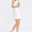 Womens Platform Espadrille Wedges Open Toe High Heel Sandals with Ankle Strap Buckle Up Shoes (7.5, White)