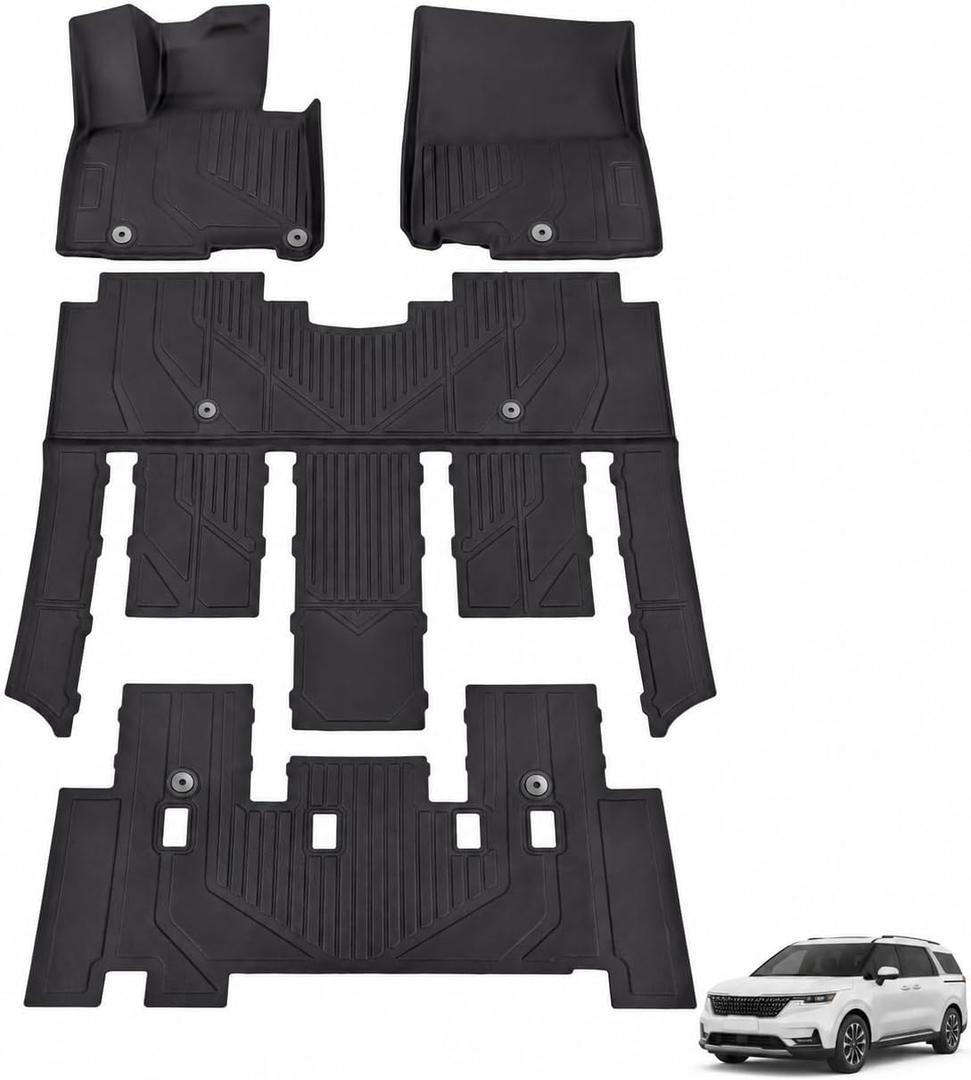 Floor Mats for Kia Carnival 2022–2026 Gas 7 Seats, Not for Hybrid
